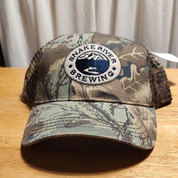 Snake River Brewing Camo Trucker Snapback - New - Picture 1 of 7